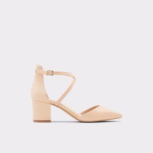 Aldo Adralen classic ankle strap block heels 6